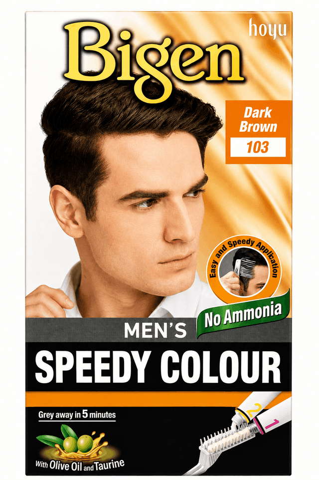 Bigen Mens Speedy Colour - Dark Brown
