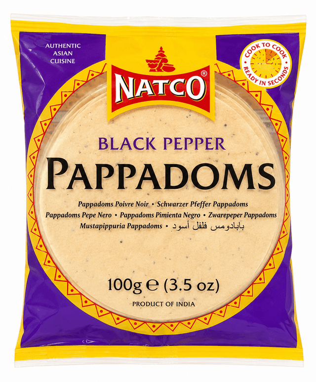 Natco Black Pepper Papad