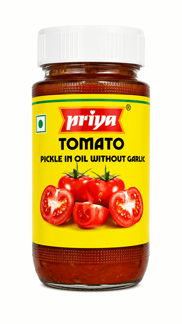 Tomato Pickle in Oil Without Garlic