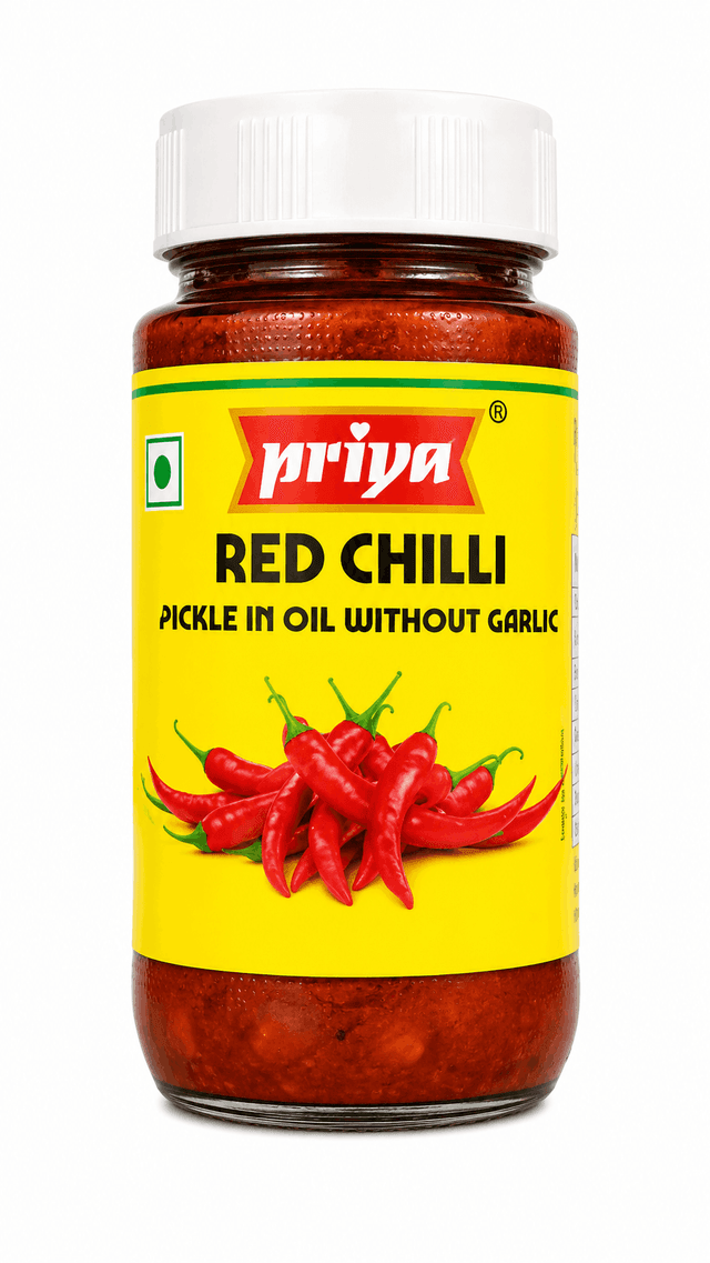 Red Chilli Pickle in Oil Without Garlic