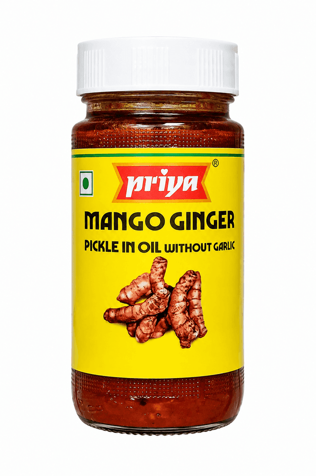 Mango Ginger Pickle in Oil Without Garlic