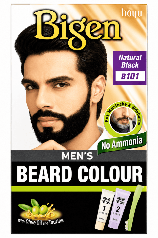 Bigen Mens Beard Colour - Natural Black